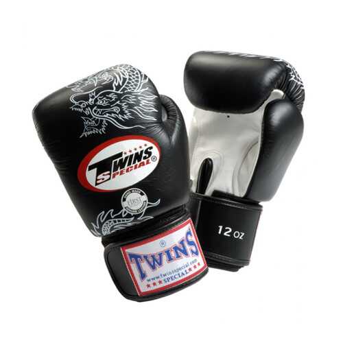 Боксерские перчатки Twins Special FBGVL3-6 FANCY BOXING GLOVES черно-серебряные
