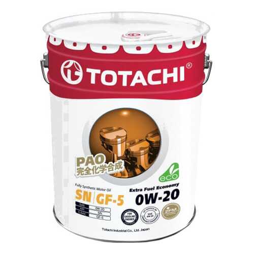 Моторное масло Totachi Extra Fuel Fully Synthetic SN 0W-20 20л