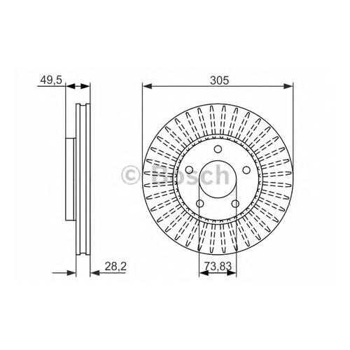 Тормозной диск Bosch 0986479698