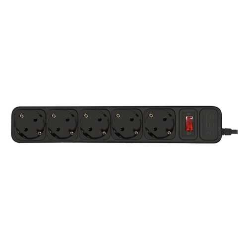 Сетевой фильтр CBR CSF-2500 5, 5 розеток, 5 м, Black