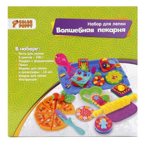 Набор для лепки Color Puppy Пикник, тесто 230 г, аксессуары