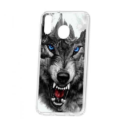 Чехол Samsung Galaxy M20 Kruche Print Волк