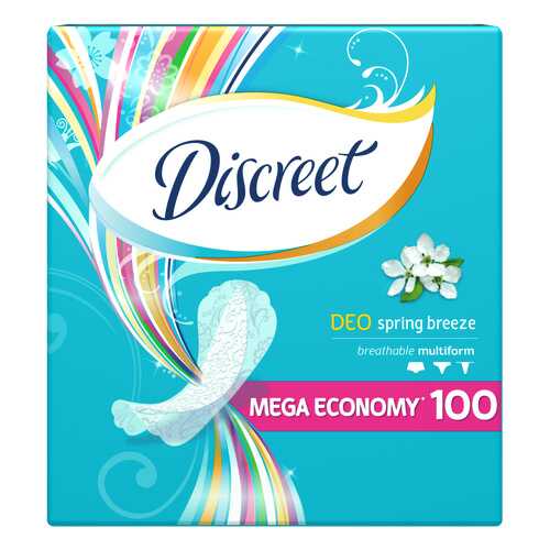 Прокладки Discreet ежедневные Deo Spring Breeze Multiform 100шт