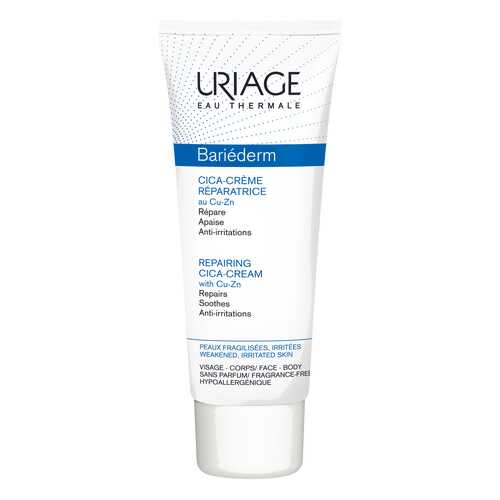 Крем для лица Uriage Bariederm Cica-Creme Reparatrice au Cu-Zn 100 мл
