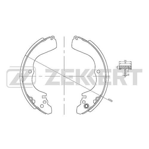 Комплект тормозных колодок ZEKKERT BK-4032