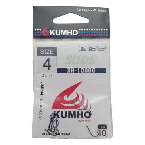 Рыболовные крючки Kumho KH-10006 №4, 10 шт.