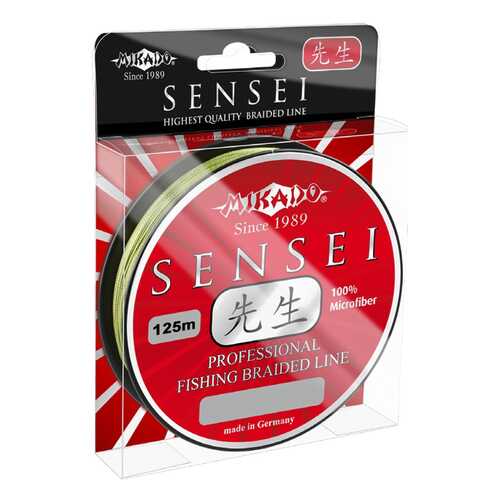 Леска плетеная Mikado Sensei 0,24 мм, 125 м, 20,1 кг