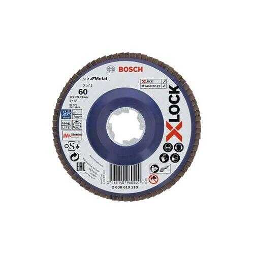 Круг Лепестковый Торцевой (КЛТ) BOSCH 2608619210 X-lock