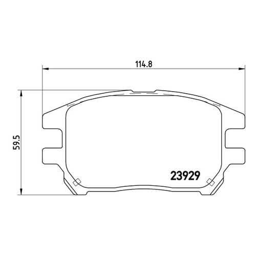 Комплект тормозных дисковых колодок brembo P 56 050