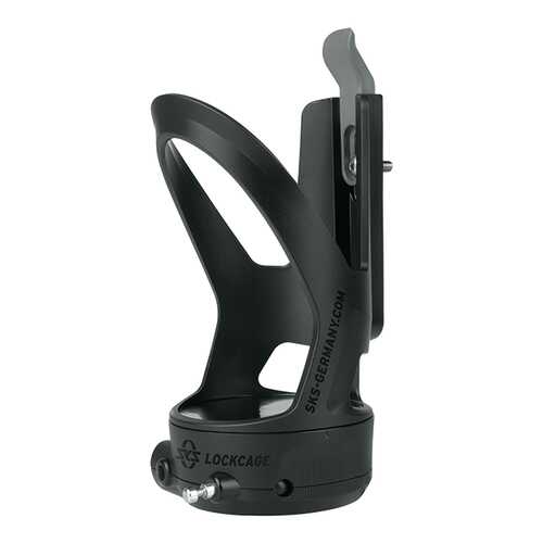 SKS LockCage с вытяжным тросовым замком, пластик, вес 180г, чёрный
