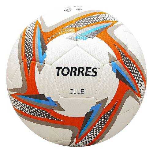 Футбольный мяч Torres Club SS19 №5 white/orange