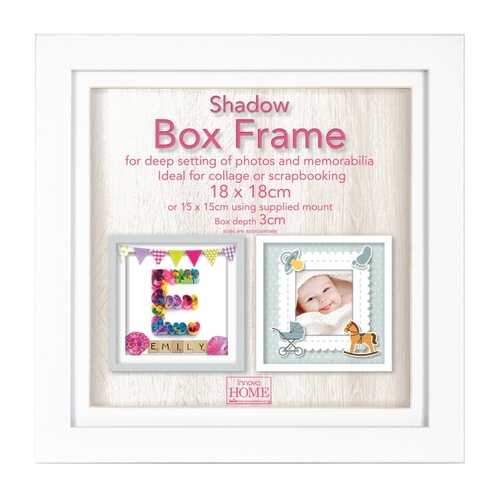 Фоторамка Innova ''Shadow Box White'' 18x18 см (окно 15x15 см)