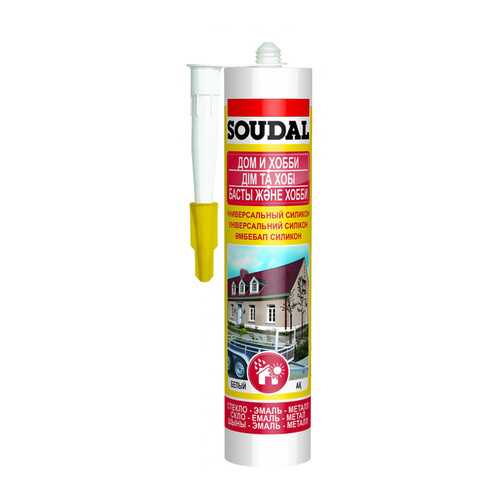 Универсальный силикон SOUDAL прозрачный 280 мл. артикул 105905