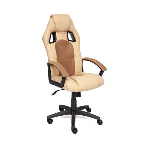 Игровое кресло TetChair Driver, бежевый/коричневый