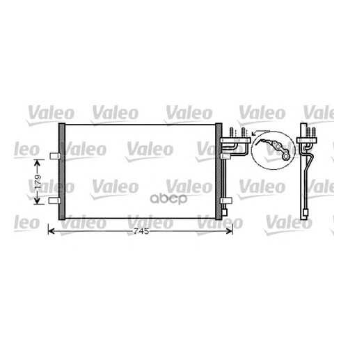 Радиатор кондиционера Valeo 818046
