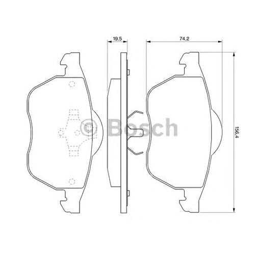 Комплект тормозных колодок Bosch 0986424481