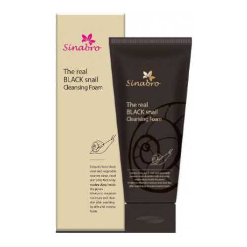 Пенка для умывания Sinabro The real black snail cleansing foam