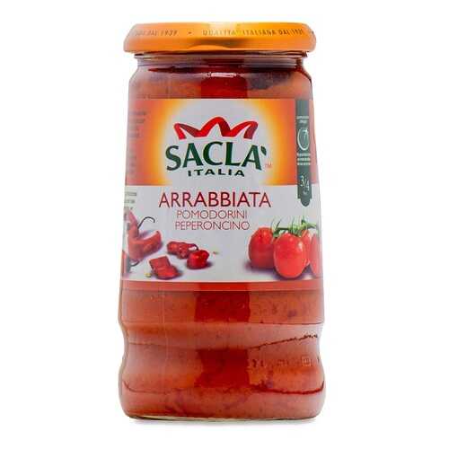 Соус Sacla Аррабиата с цельными томатами черри и перцем чили 350г стекло Италия