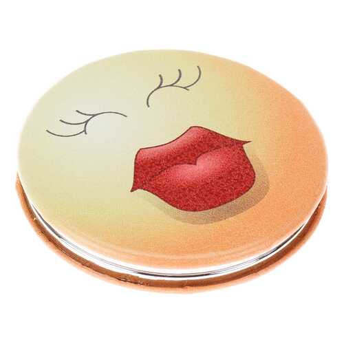 Зеркало Dewal Beauty серия Смайлики карманное круглое, поцелуй MR23