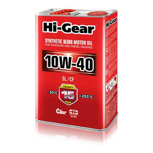 Моторное масло Hi-Gear SL/CF 10W-40 4л