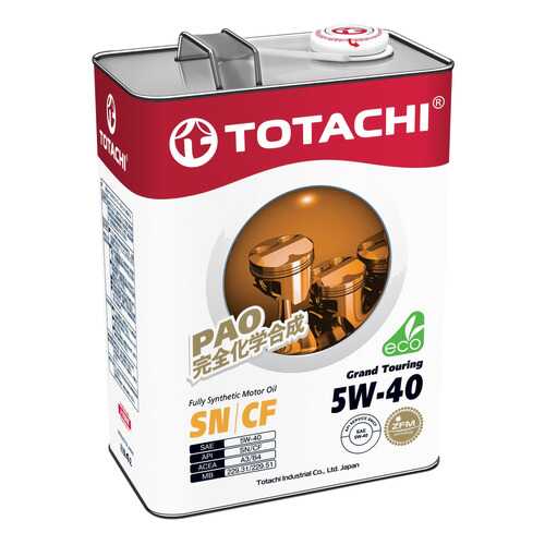 Моторное масло Totachi Grand Touring Fully Synthetic SN 5W-40 4л