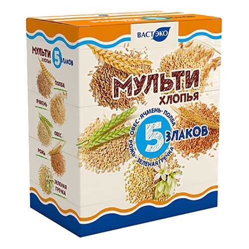 Мульти хлопья Вастэко 5 злаков