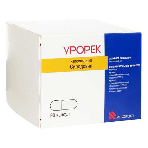 Урорек капсулы 8 мг 90 шт.