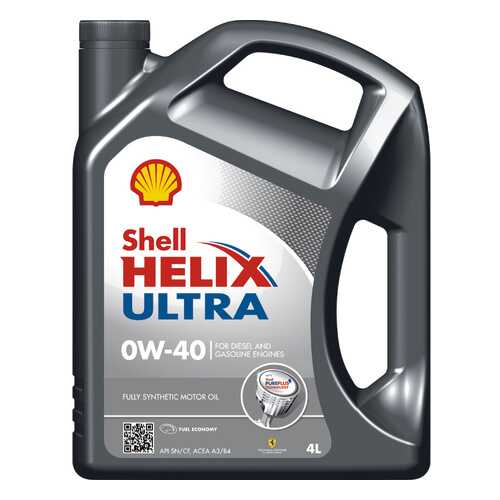 Моторное масло Shell Helix Ultra 0W-40 4л
