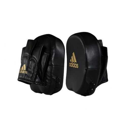 Лапы adidas Short Focus Mitts черно-золотые
