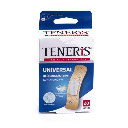 Пластырь Teneris Universal бактерицидный на полимерной основе 20 шт.