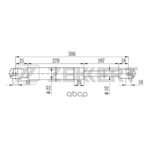 Амортизатор Багажника/капота Zekkert GF1088