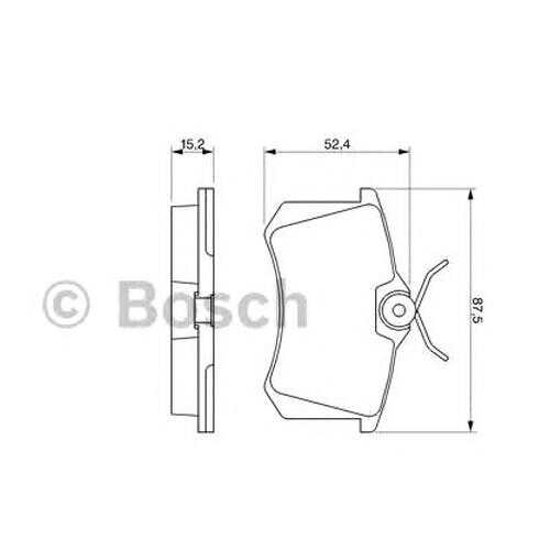 Комплект тормозных колодок Bosch 0986466683