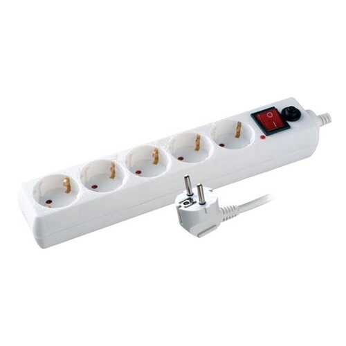 Удлинитель Volsten SP 5x1,5, 5 розеток, 1,5 м, White