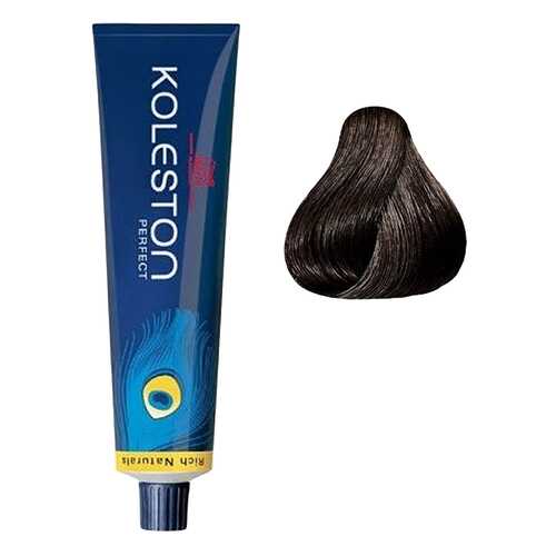 Стойкая крем-краска Wella Koleston Perfect 4/0 Коричневый натуральный 60мл