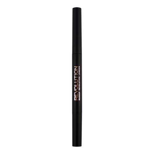 Карандаш для бровей Makeup Revolution Duo Brow Pencil Dark Brown