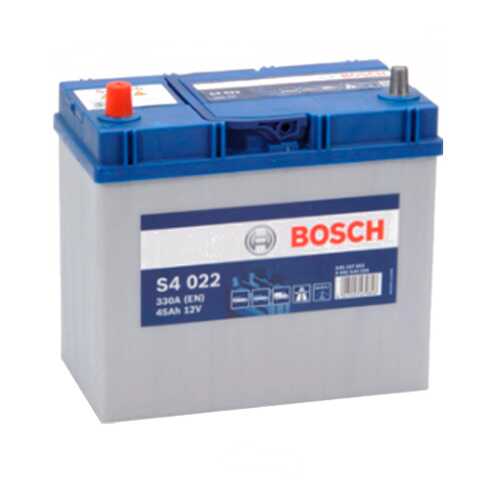 Аккумуляторная Батарея S4 Silver Asia [12v 45ah 330a B00] Bosch 0092S40220