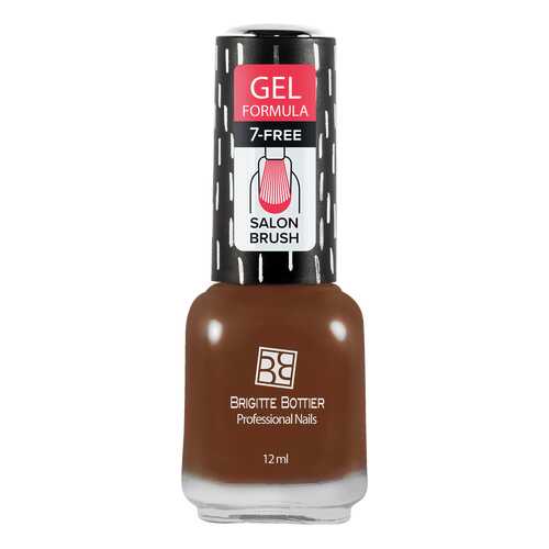 Лак с гелевым эффектом Brigitte Bottier Gel Formula тон 25 молочный шоколад, 12 мл