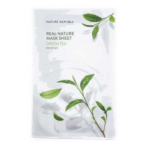 Маска для лица листовая REAL NATURE GREEN TEA MASK SHEET 20 мл