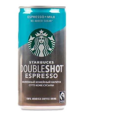 Напиток молочный кофейный Starbucks стерилизованный без сахара Doubleshot Espresso 200 мл