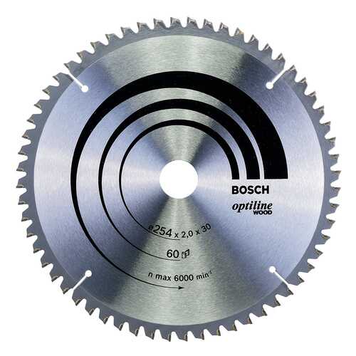 Диск по дереву Bosch STD WO 254x30-60T 2608640436