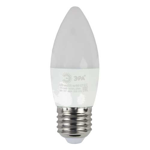 Лампочка Эра B35 E27 11W 880Lm 6000K матовая свеча