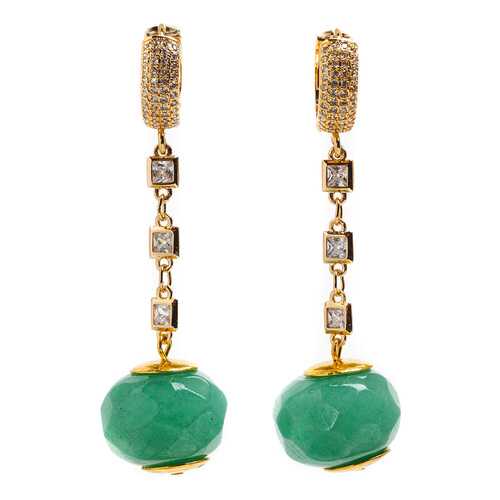 Серьги Beatrici Lux BL2661 зеленые