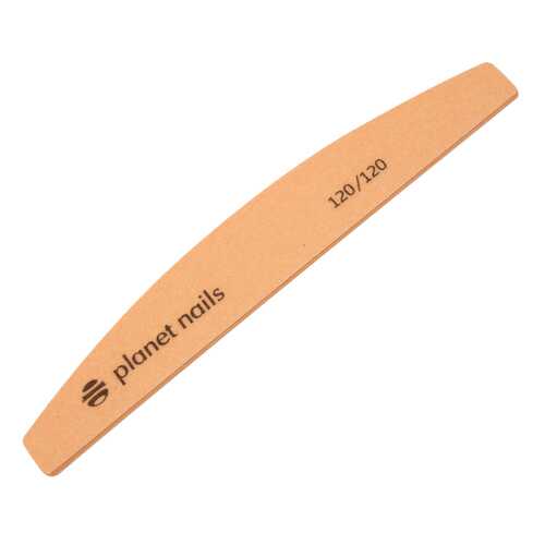 Пилка для ногтей широкая полукруглая персиковая Mylar 120/120 Planet Nails 139-20228