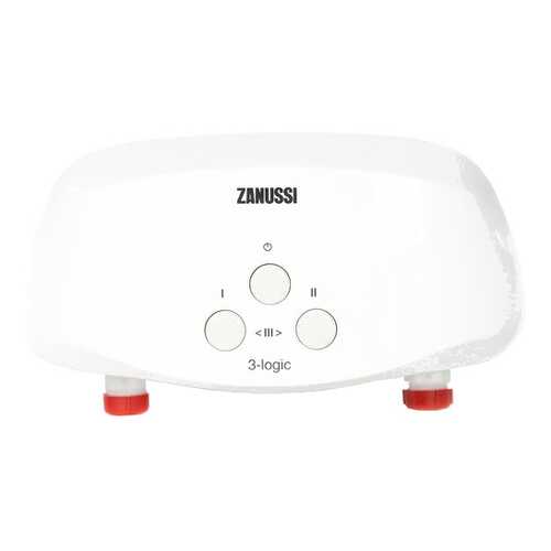 Водонагреватель проточный Zanussi 3-logic 5.5 ТS (душ+кран) white