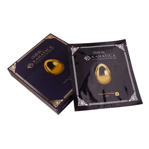 Дышащая маска KARATICA Gold Duck’s Egg GDII Foil Mask из золотой фольги с лецитином, 5 шт