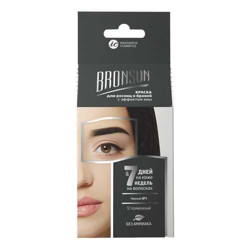 Краска для бровей Innovator Cosmetics BRONSUN Для домашнего окрашивания №1 Черный