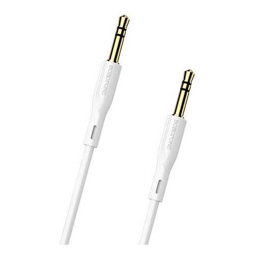 AUX кабель Borofone BL1 1м White