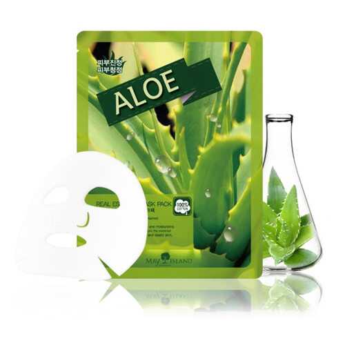 Маска для лица тканевая May Island Real Essence Aloe Mask Pack