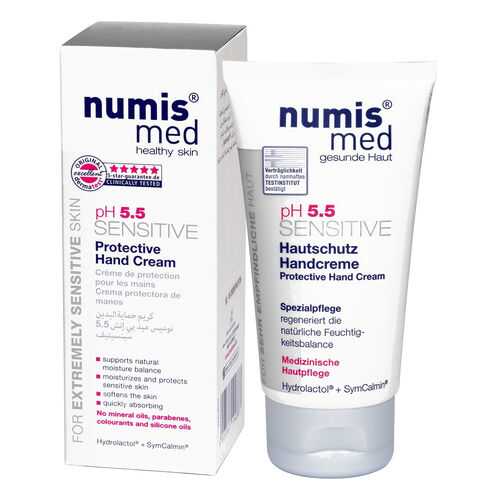 Numis® med Защитный крем для рук Сенситив рH5,5, 75мл