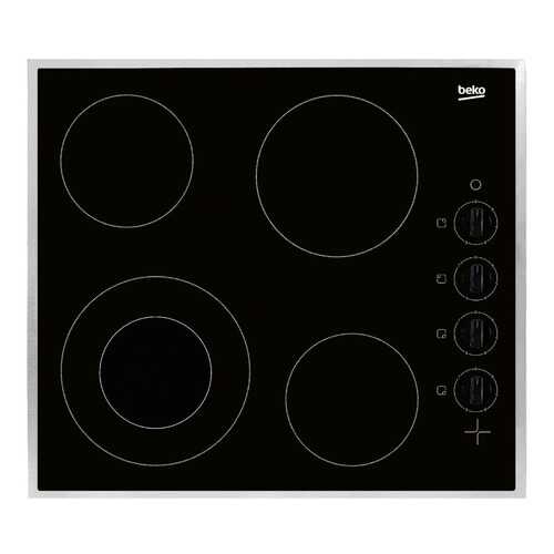 Встраиваемая варочная панель электрическая Beko HIC 64101 X Black